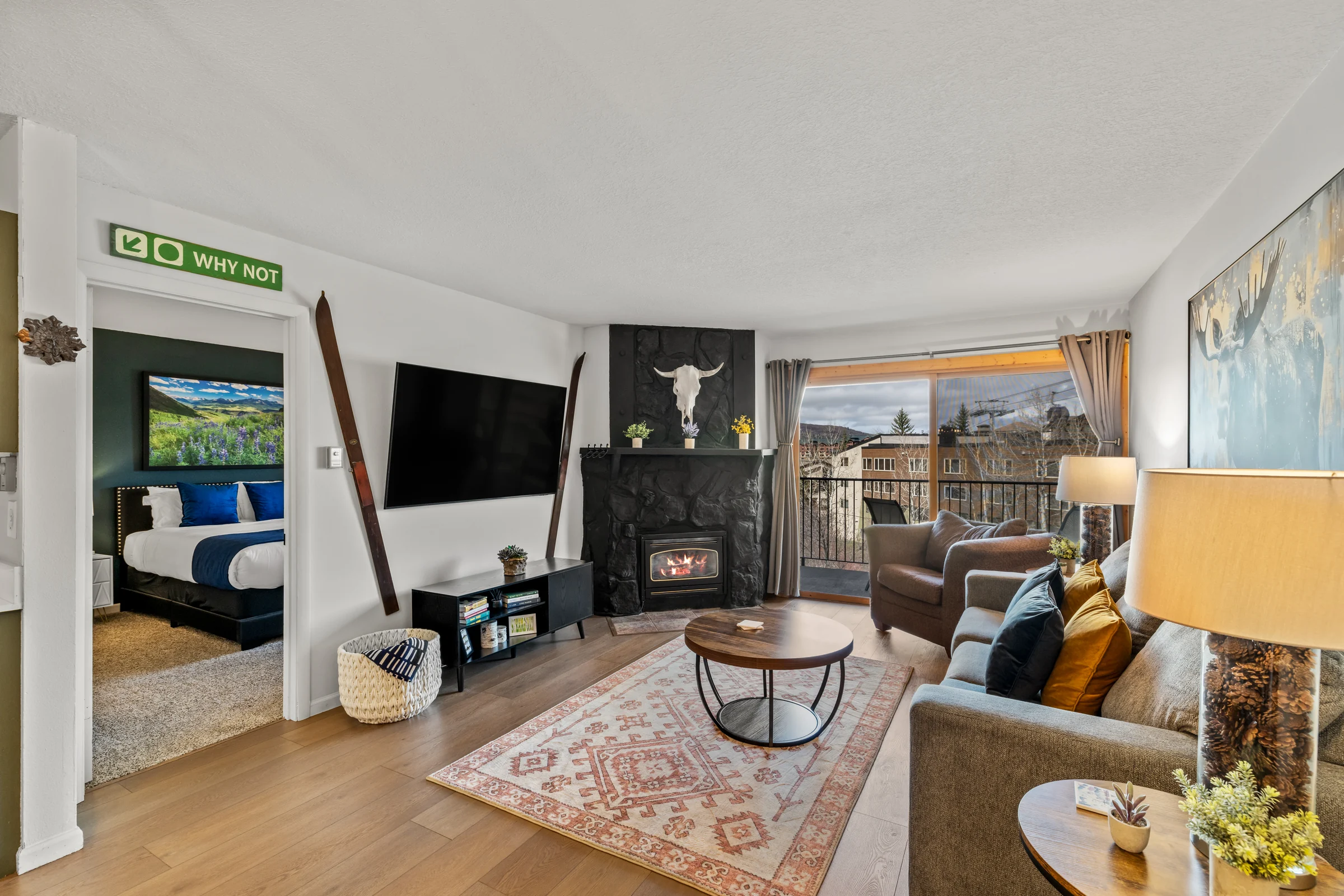 Living room at The Antler Vista