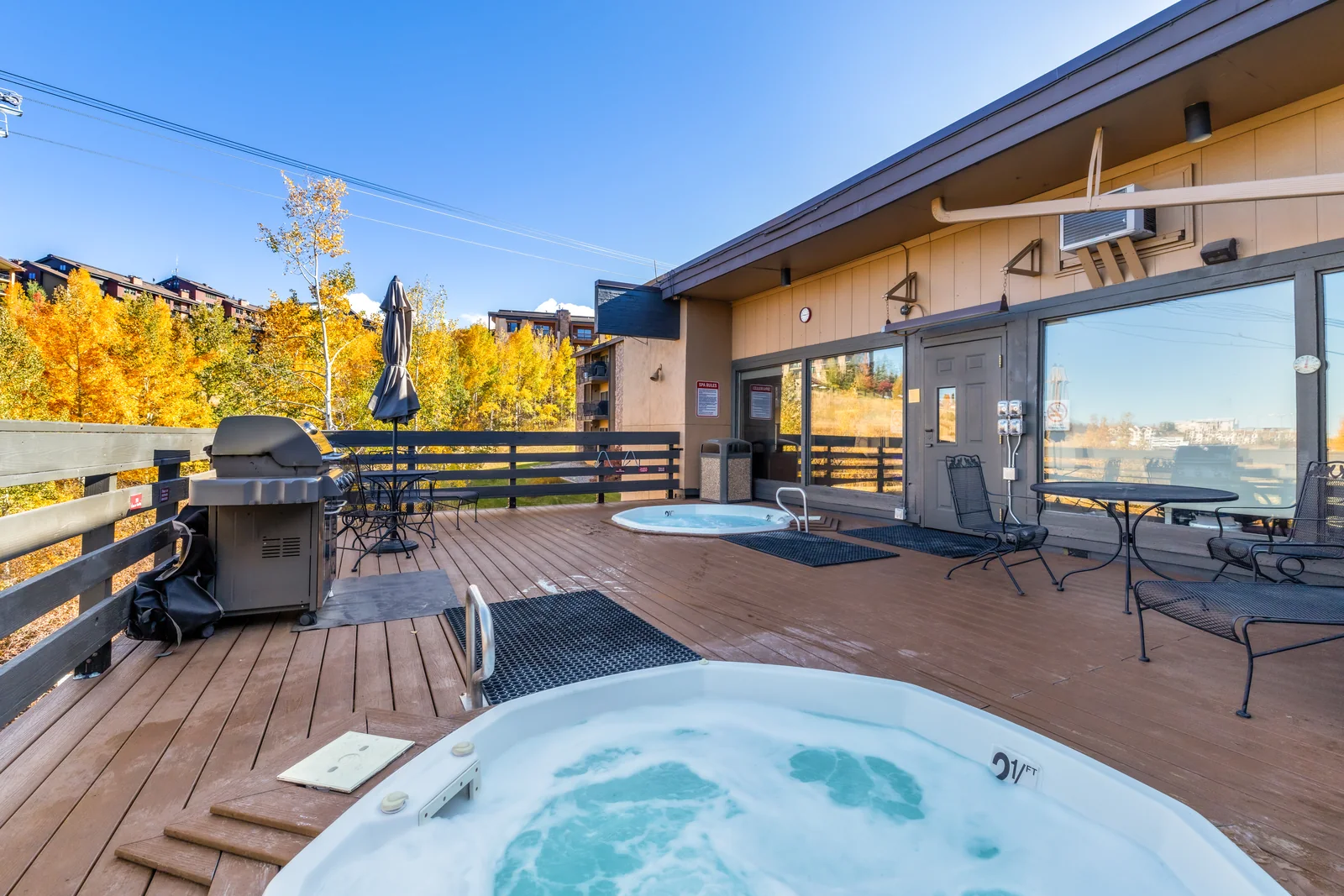 Outdoor hot tub